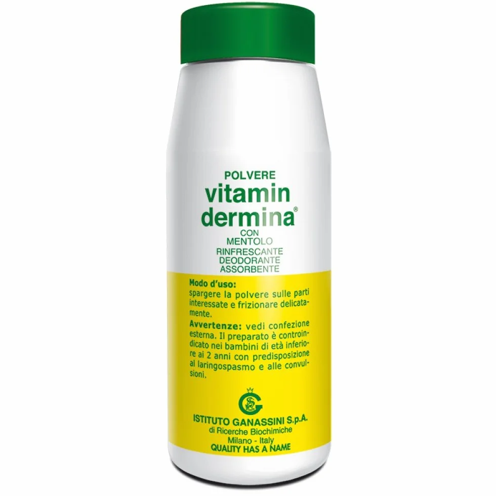 Talco Per Bambini Polvere Con Mentolo Vitamin Dermina 100 G