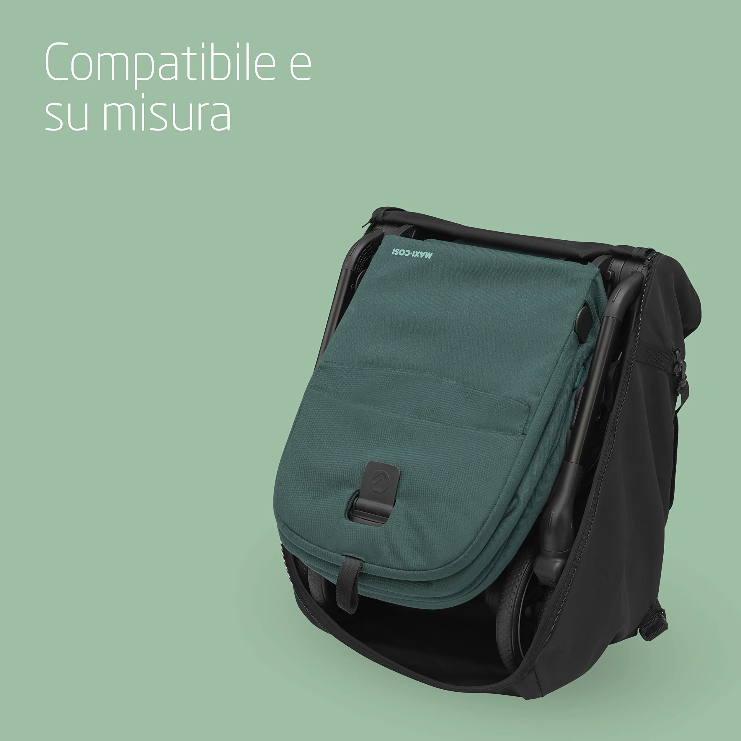 Maxi-Cosi Ultra-Compact Borsa da viaggio per passeggino, 67 x 45 x 28cm, compatibile con i passeggini Maxi-Cosi Lara2 e Jaya, colore Nero