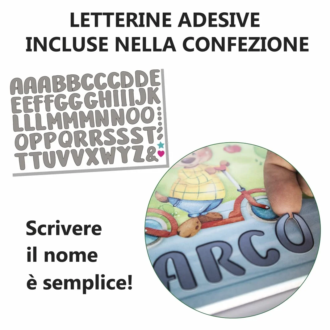 DEKORI Targhetta personalizzabile con nome per la porta, decorazione da parete in legno, sfiziosa idea regalo battesimo Comunione compleanno (Ballerina)