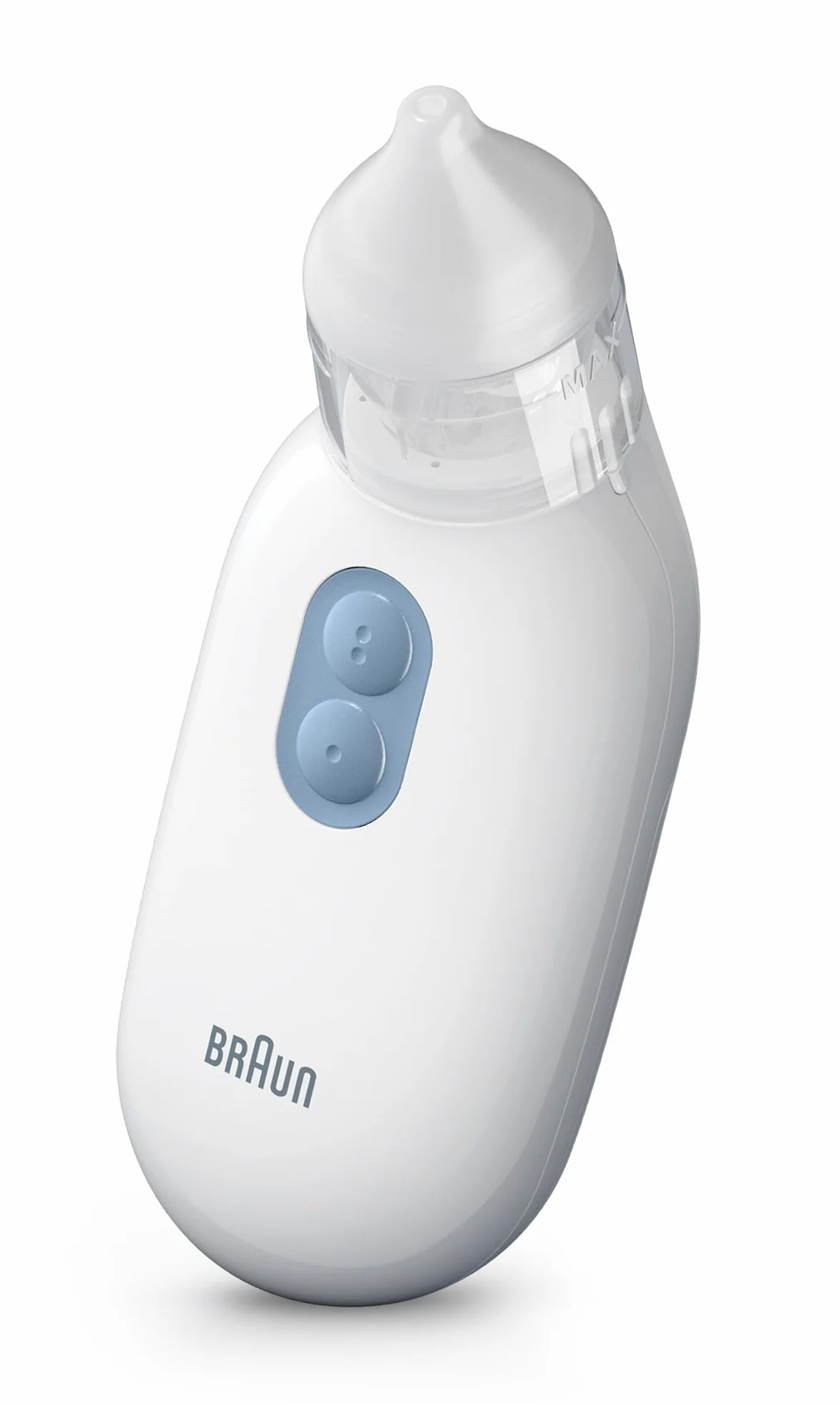 Braun Aspiratore nasale 1 , Dispositivo per la rimozione del muco , Sollievo per il naso bloccato |Aspirazione elettrica |Adatto a neonati e bambini , Lavabile in lavastoviglie , BNA100