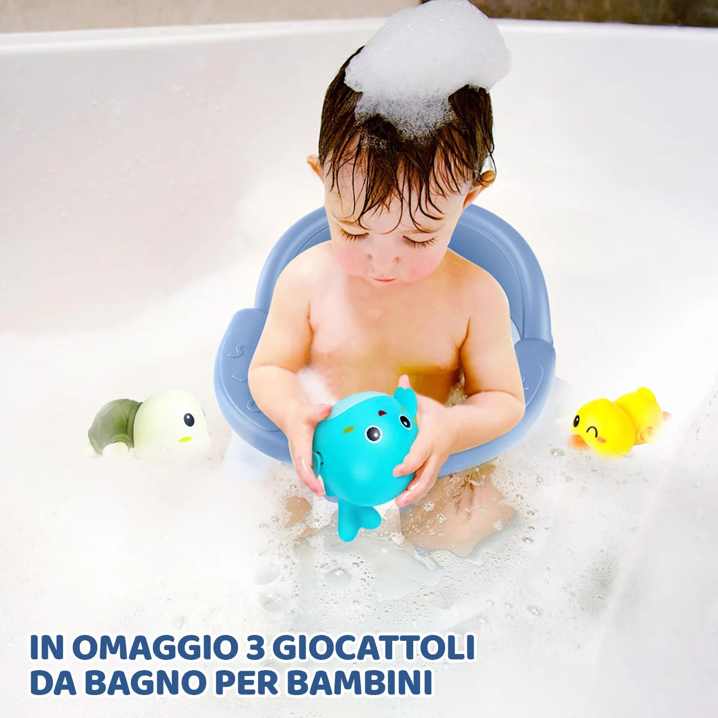Seggiolino per vasca da bagno per neonati/bambini, per bambini da 6 a 12 a 24 mesi, essenziale per il bagnetto, ottimo regalo per neonati e neomamme