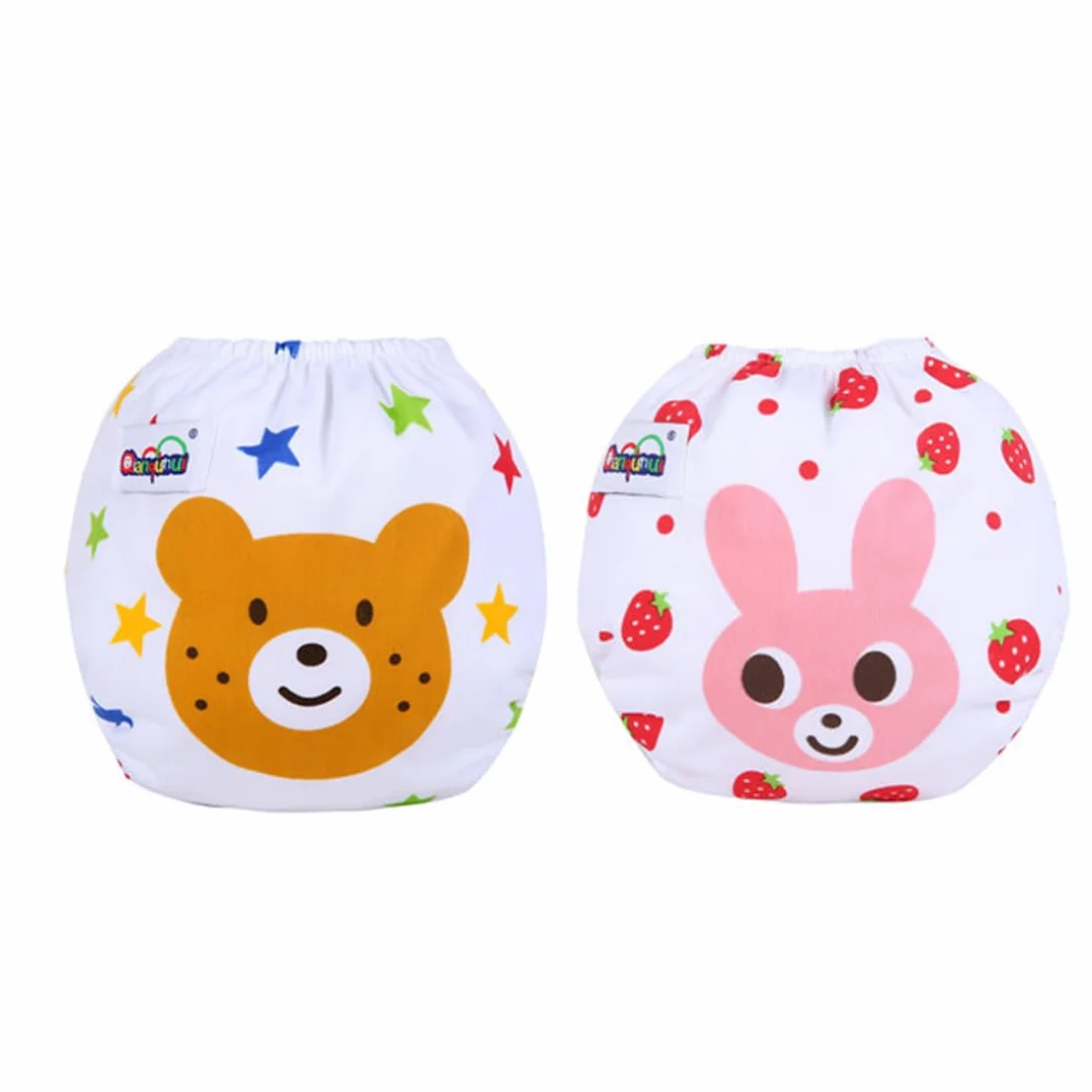 Pannolini Lavabili, Riutilizzabile Pannolini da Nuoto, Costume Pannolino Lavabili, Impermeabile Pannolino Piscina (0-3 Anni), 2 pezzo
