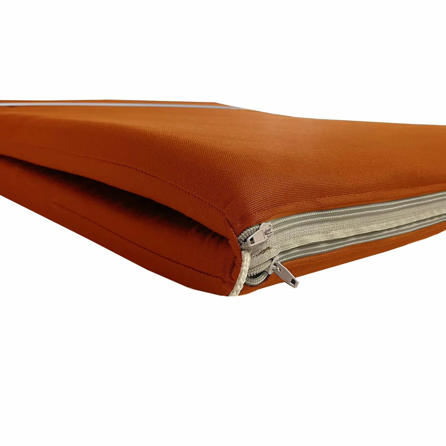 Il Tuo Artigiano Design Cuscino per Lettino Prendisole Pieghevole in Cotone - Semi-idrorepellente e Anti-macchia - Materassino artigianale made in Italy (Ruggine)