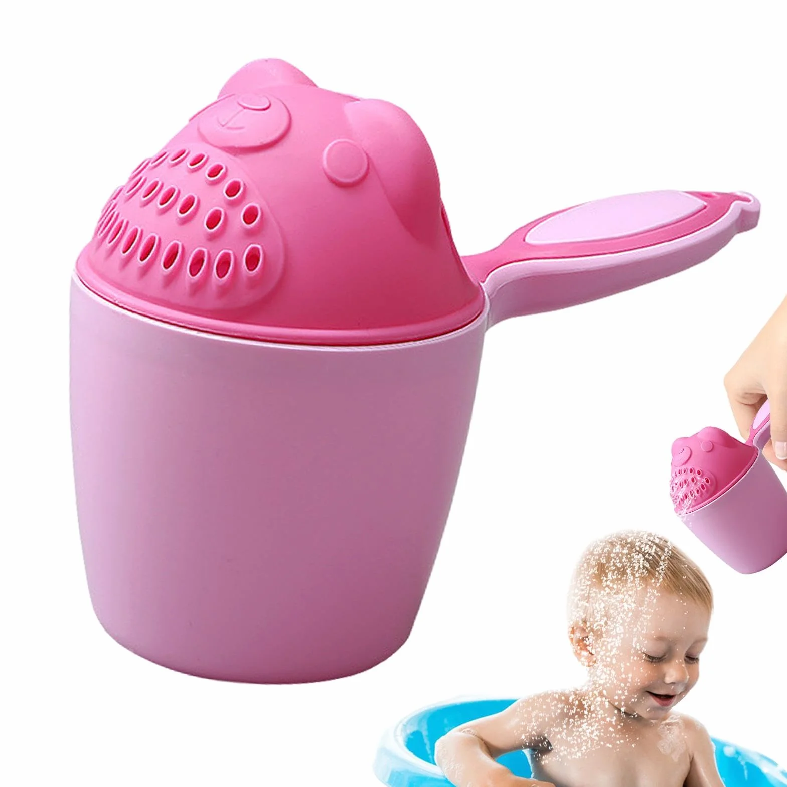 Tazza per il risciacquo del bagnetto per bambini, tazza per il bagnetto del bambino, tazza per shampoo per bambini, tazza per lo shampoo per la doccia per bambini, integratore per madre e neonato, taz