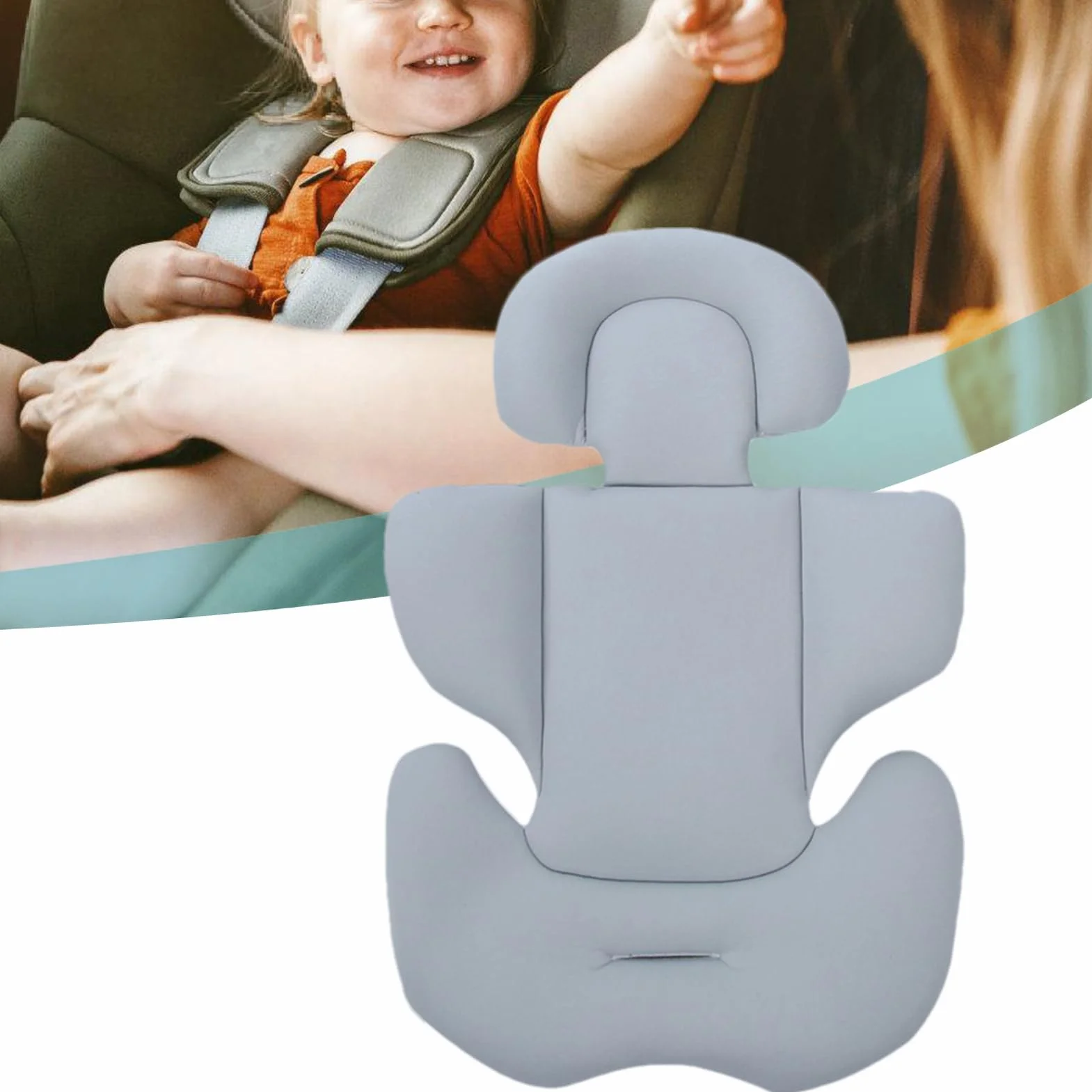 Riduttore Sedile Per Passeggino, Supporto Per La Testa Del Seggiolino Auto Per Bambini, Cuscino Per Passeggino, Cuscino Per Inserto Per Seggiolino Per Bambini Universale Adatto A Tutte Le Stagioni