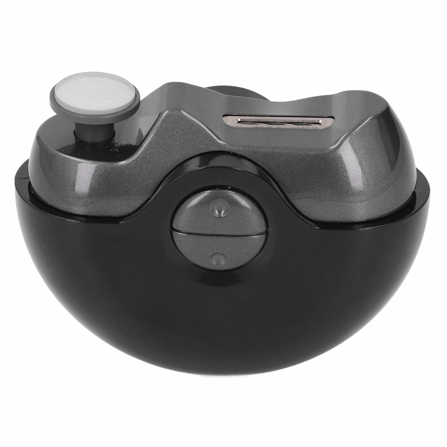 Tagliaunghie elettrico automatico rotondo anti pizzico ricaricabile USB tagliaunghie di sicurezza per neonati, bambini, adulti, anziani (nero)