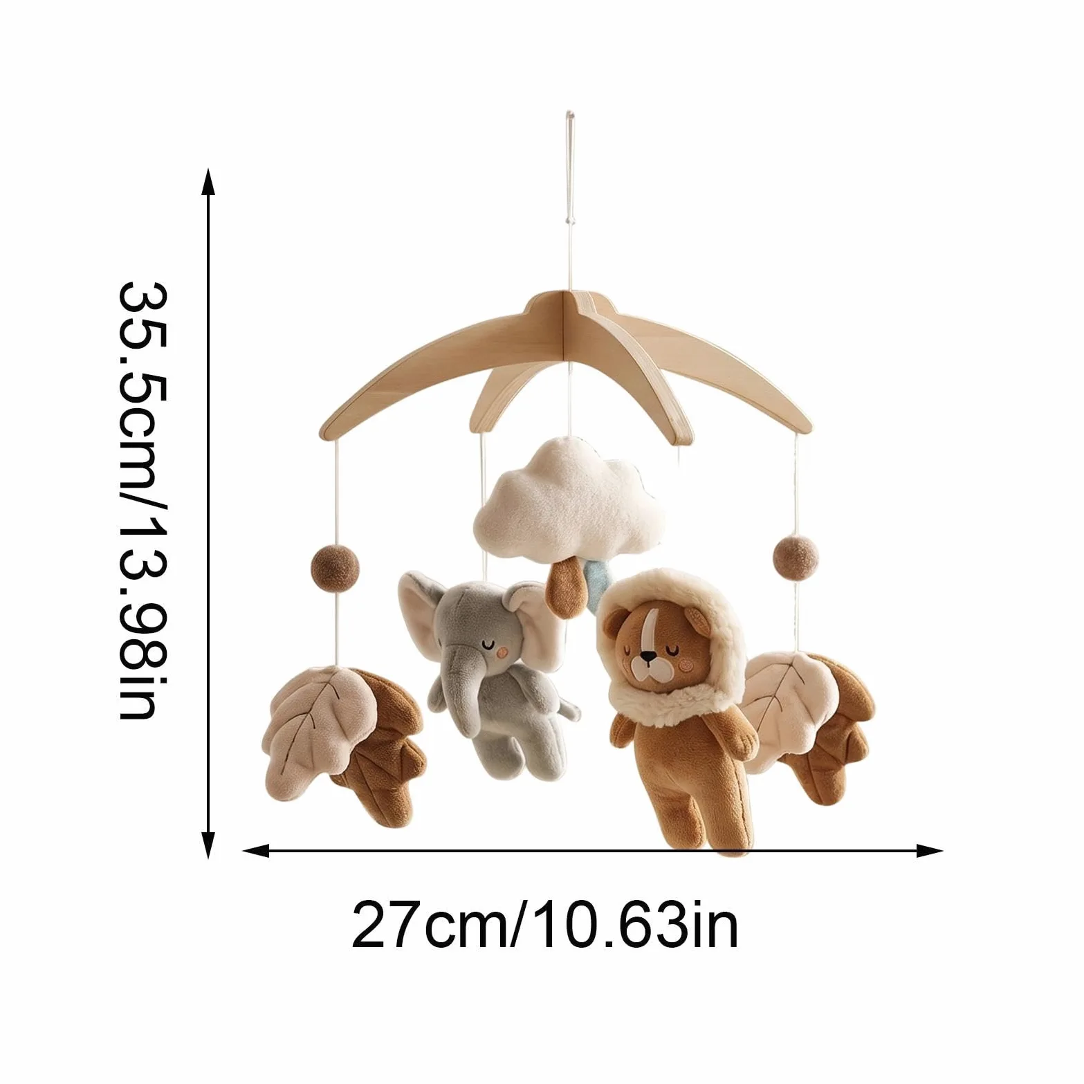 Giocattolo lenitivo per bambini a forma di animale | Simpatico giocattolo mobile per la cameretta dei bambini, per la casa, la camera da letto, il soggiorno, la stanza dei giochi