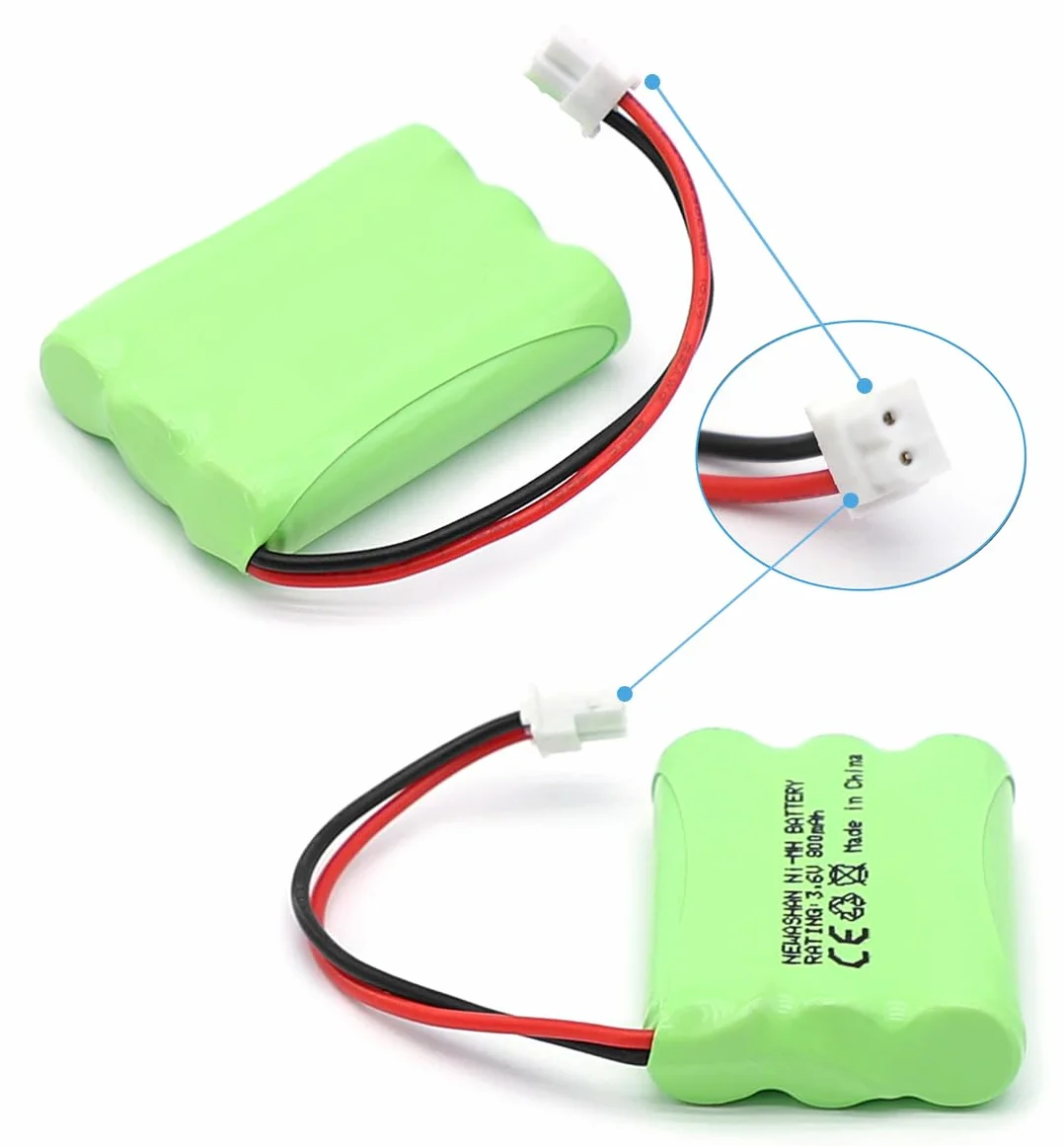 Batteria Compatibile con Motorola Babyphone MBP33S MBP36 MBP36S MBP481 MBP482 MBP483 Compatibile con Vtech BM5463 Baby Monitor 800mAh 3.6V GP80AAAHC3BMX HRMR03 Ricaricabile Ni-MH AAA Batterie
