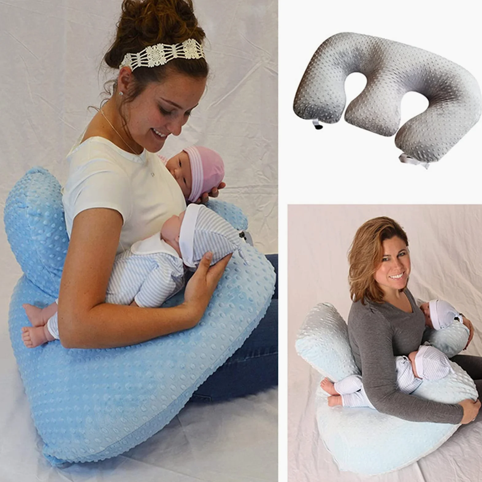 Cuscino per allattamento, cuscino per allattamento al seno, cuscino multifunzionale per allattamento per gemelli, cuscino per allattamento per donne incinte, lavabile in lavatrice, cuscino di supporto