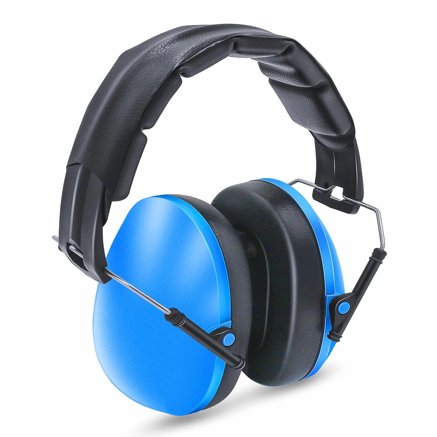 Lookka Paraorecchie Per Bambini, Pieghevole, Regolabile, Protezione Dell'udito, Cancellazione Del Rumore, Blu, Per Bambini (Da 6 Mesi a 14 Anni), Blu, L