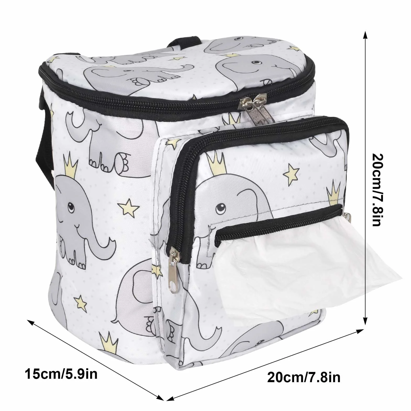 Borsa Organizer Universale Per Passeggino, Uggy Storage Bag, Borsa Passeggino Borsa Organizer, Multifunzione Borsa Cambio Neonato, Borsa per neonati per Biberon, Pannolini, Giocattoli (Style A)