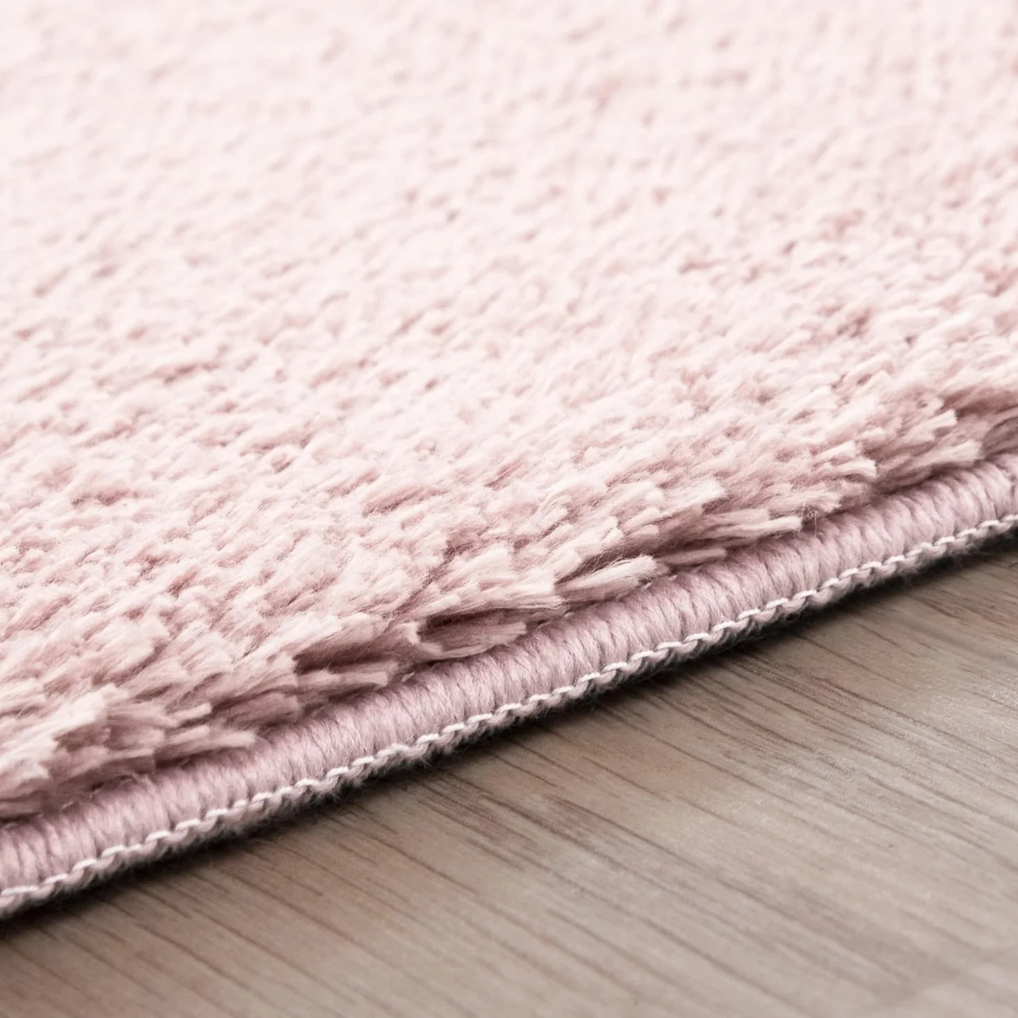 TT Home Tappeto Stanza Bambini Lavabile Moderno Pastello Monocromatico Antiscivolo Soft, Colore:Rosa, Dimensione:60x100 cm