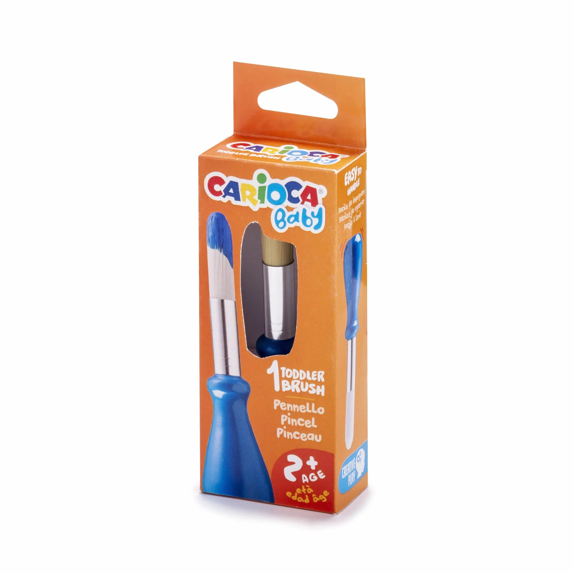 Carioca Baby Pennello in Nylon con Setole Morbide e Impugnatura Semplice, 1 Pezzo