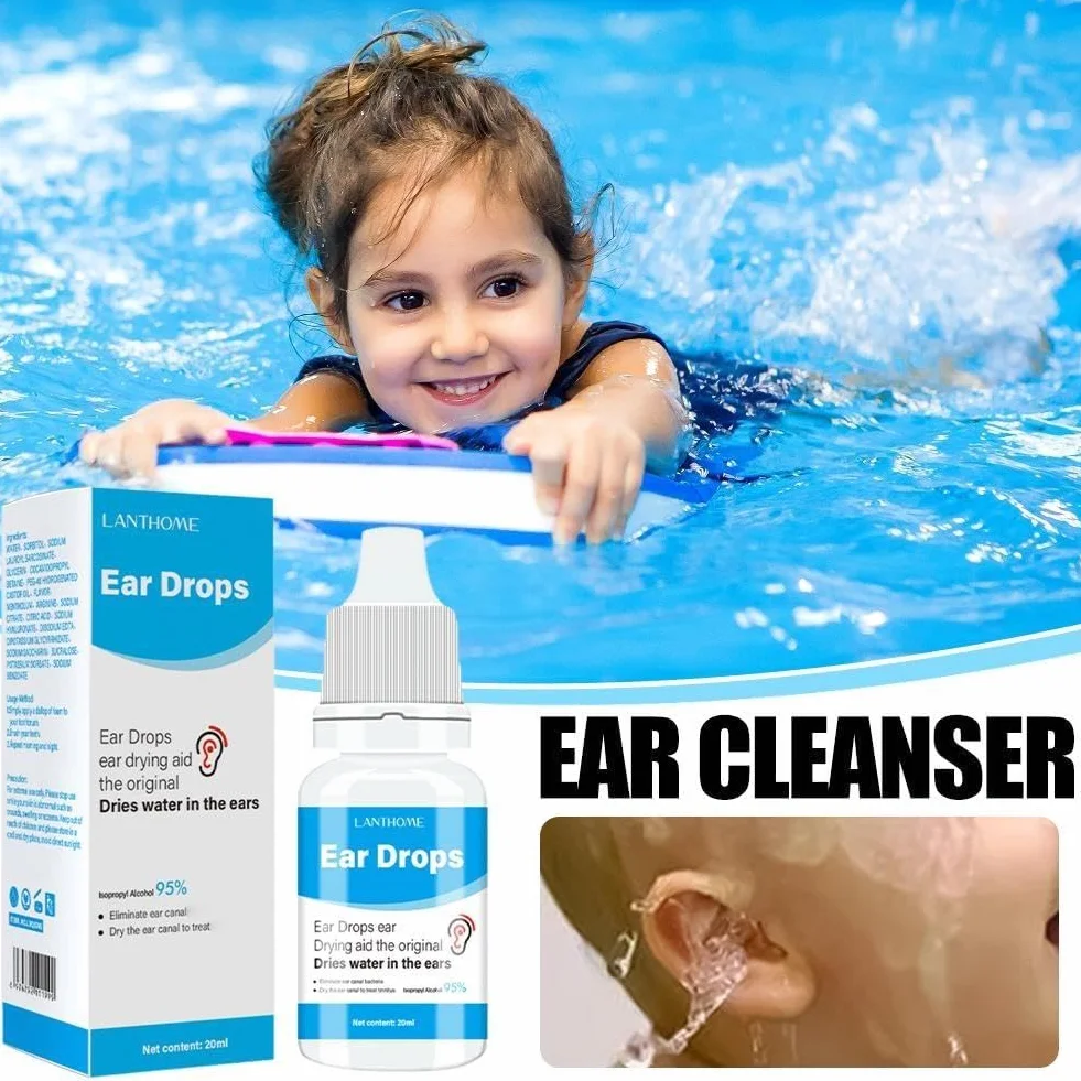 20 ml di gocce auricolari per la cura dell'otite media, gocce per il dolore all'orecchio, prurito, otite acuta, infezione batterica, rimozione, trattamento, pulizia del cerume