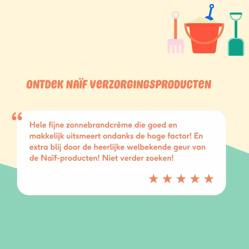 Naïf Crema solare minerale - per Neonati e Bambini - Protezione elevata - Resistente all'acqua - Vegano - SPF50-100ml