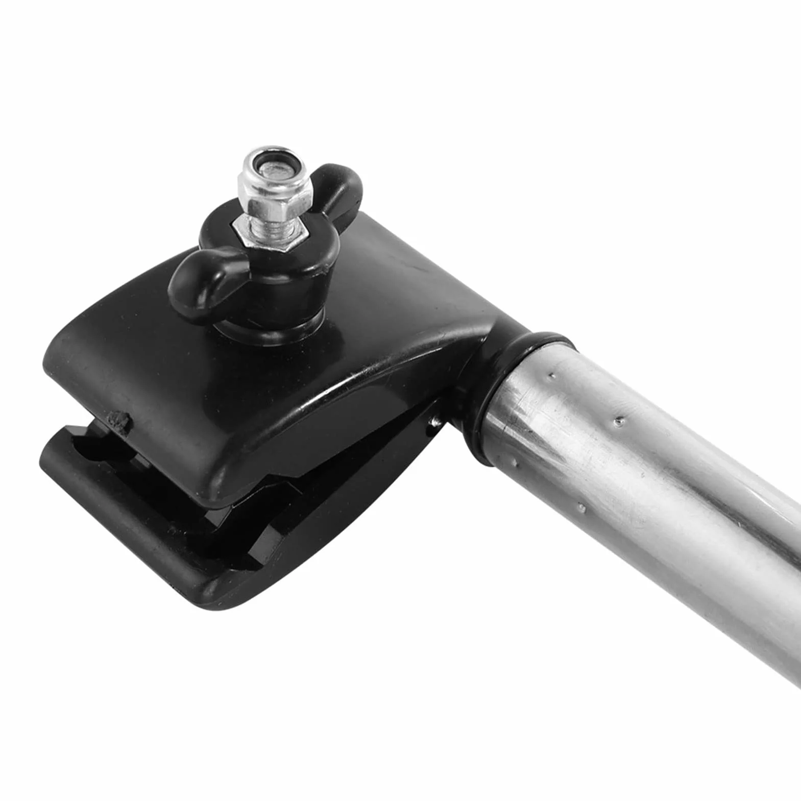 MBC - Portaombrelli in acciaio inox, retrattile per passeggino, regolazione telescopica verso il basso, adatto per manubrio da 0,8 a 1 pollici, default