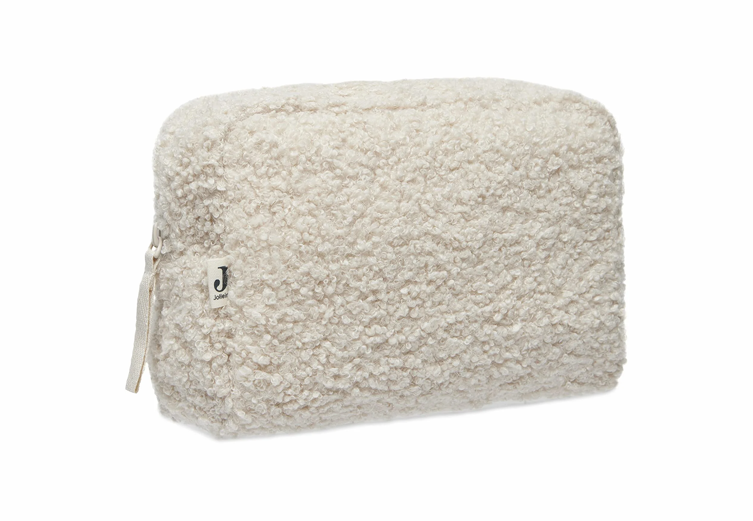 Jollein 053-577-66060 - Borsa per la cura in viaggio Boucle/Fiocco Avory, avorio, Boucle - Borsa per pannolini