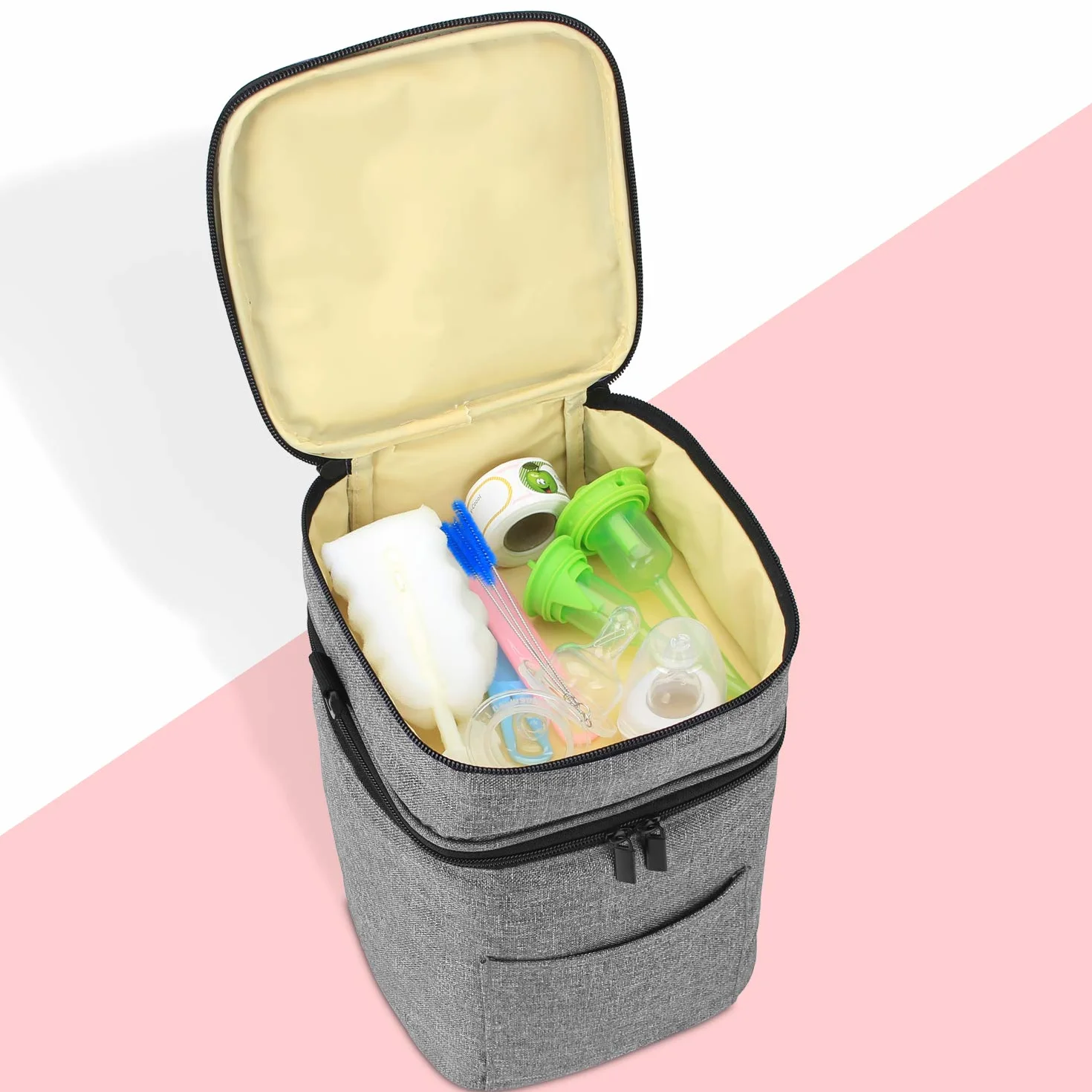 Luxja Borsa Isotermica per Biberon (Tenere 4 Flaconi del Latte Materno)