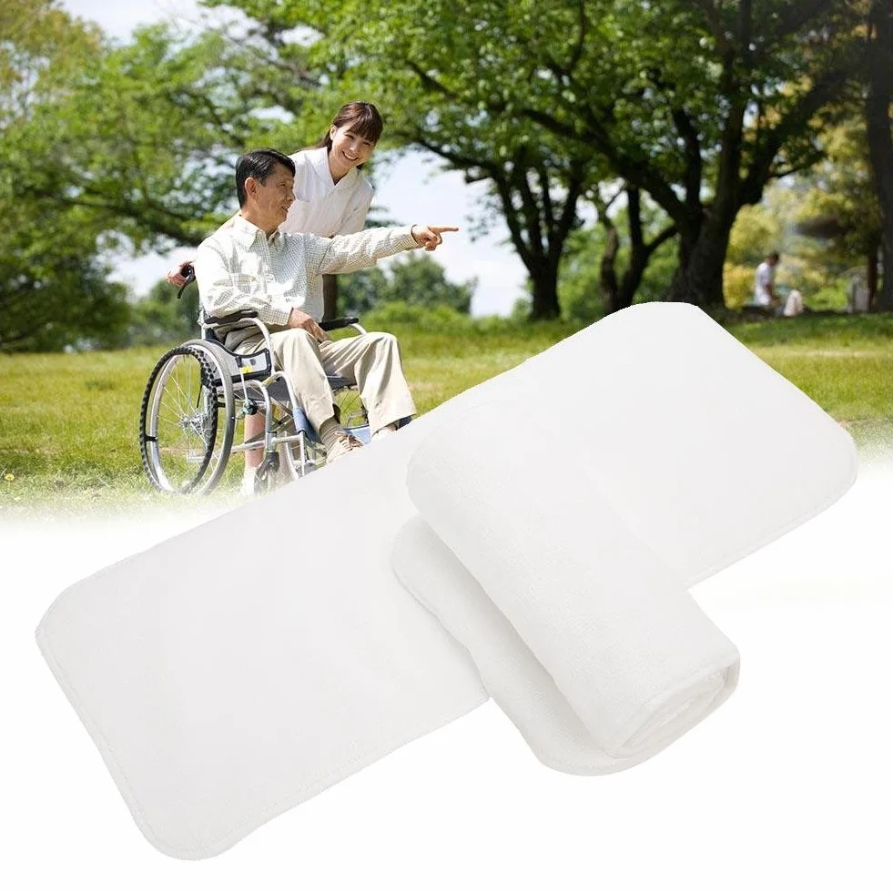 Inserti per Pannolini Riutilizzabile, Riutilizzabili Fodere Pannolino in Tessuto Assorbente Inserto di Stoffa Flushable a strati Lavabile Adulti Incontinenza Fodera Unscented Panno Microfibra Interna
