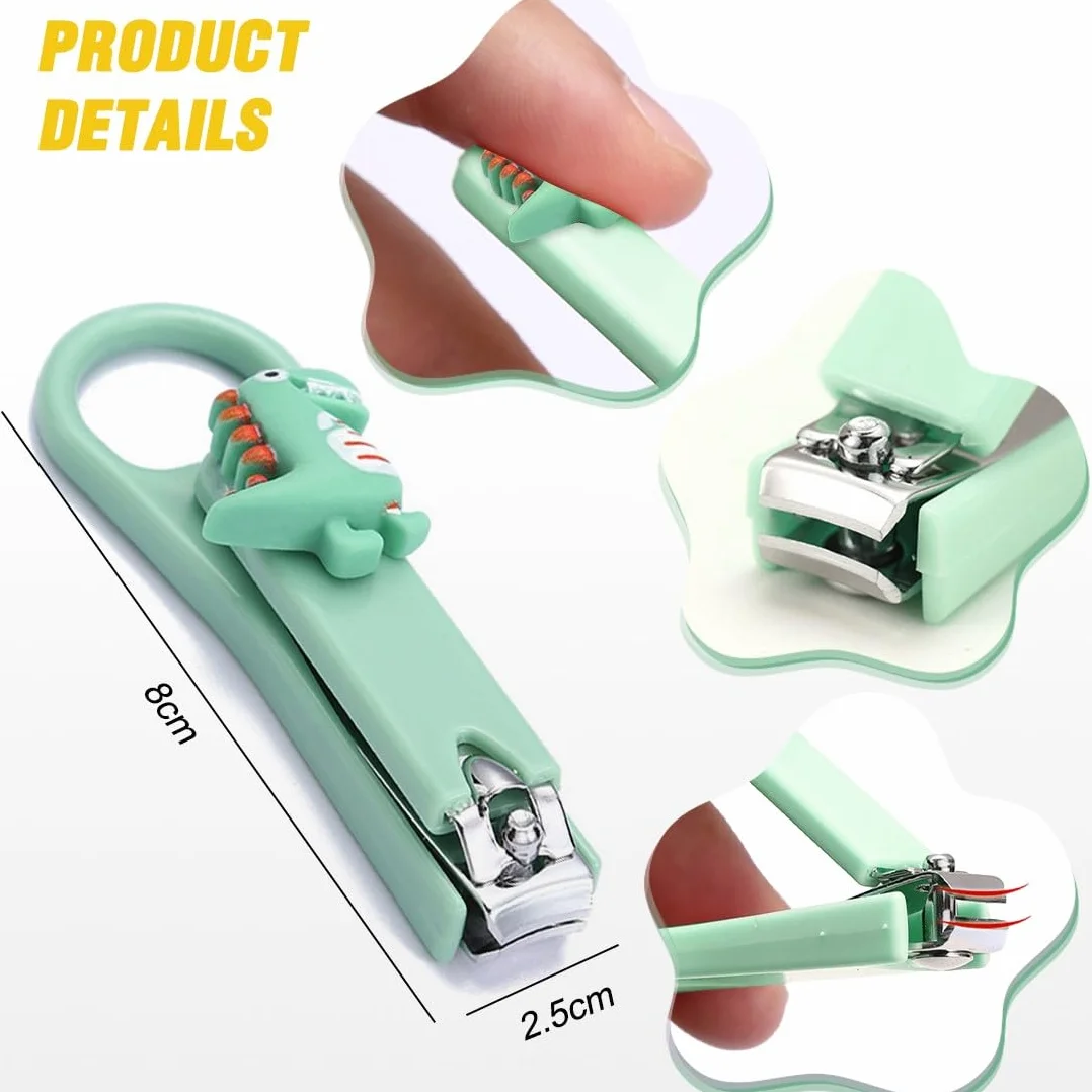 2 Pezzi Tagliaunghie per Neonati e Bambini, Tagliaunghie In Acciaio Inossidabile Di Alta Qualità, Design Della Lama Curva, Sharp Non Danneggia L'Armatura, Cura delle Unghie e Manicure