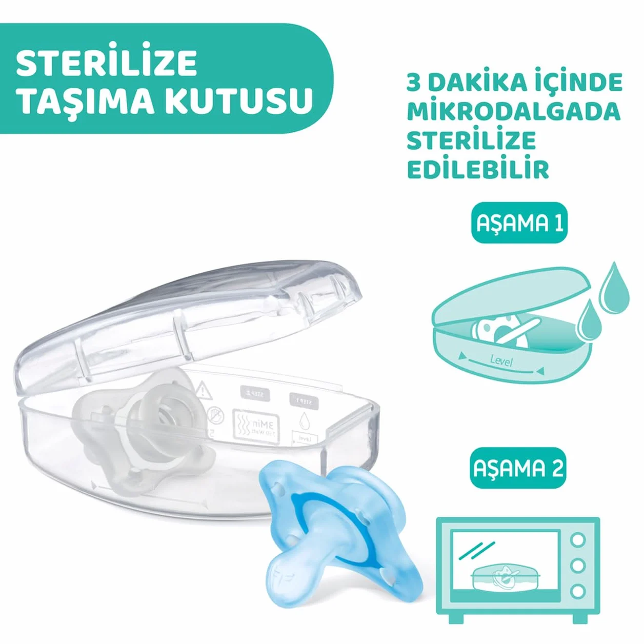 Chicco PERFECT 5 Biberon Anticolica 150 ml, Biberon Flusso Lento 0 Mesi+ con Tettarella in Morbido Silicone e Ciuccio in Silicone 0-2 Mesi incluso al suo interno, Idea regalo