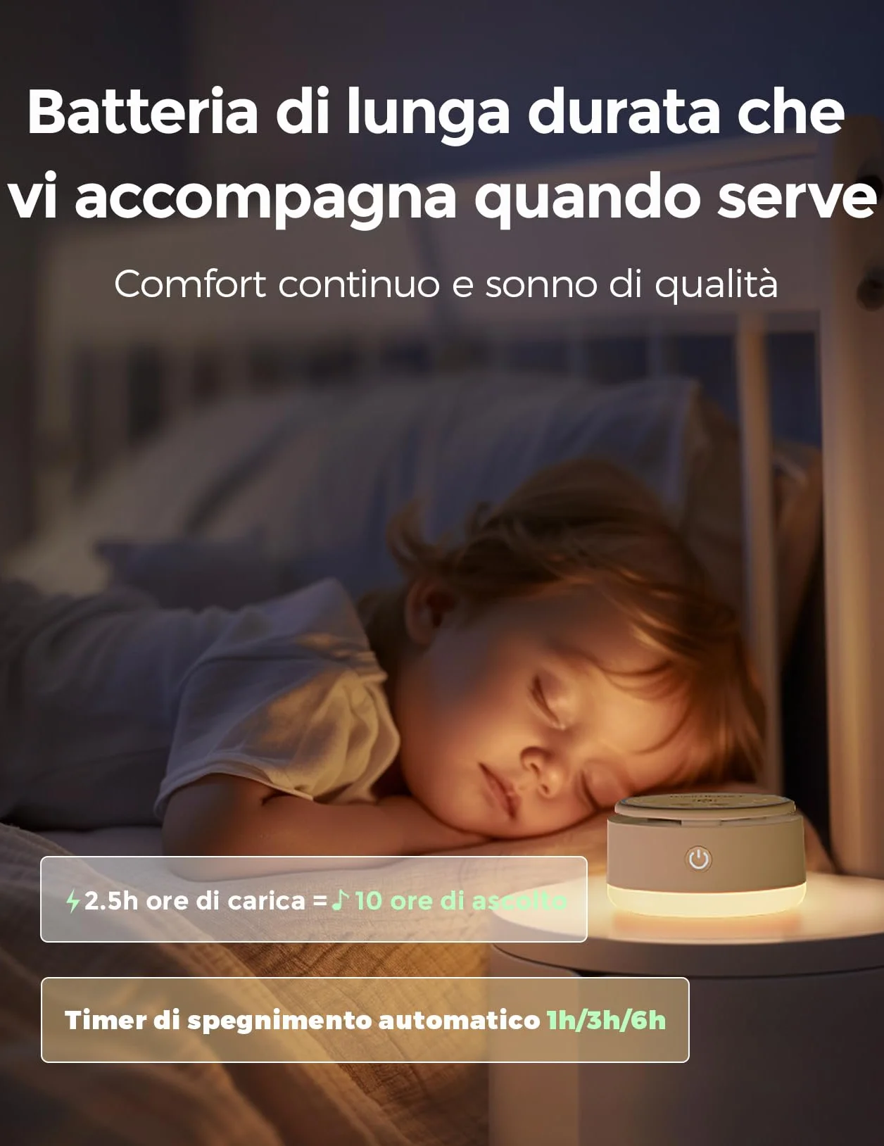 Momcozy Macchina per il rumore per bambini – 20 suoni calmanti e luce tattile, portatile rumore bianco per bambini e adulti, timer per addormentarsi e promemoria | Compagno di viaggio ideale (giallo)