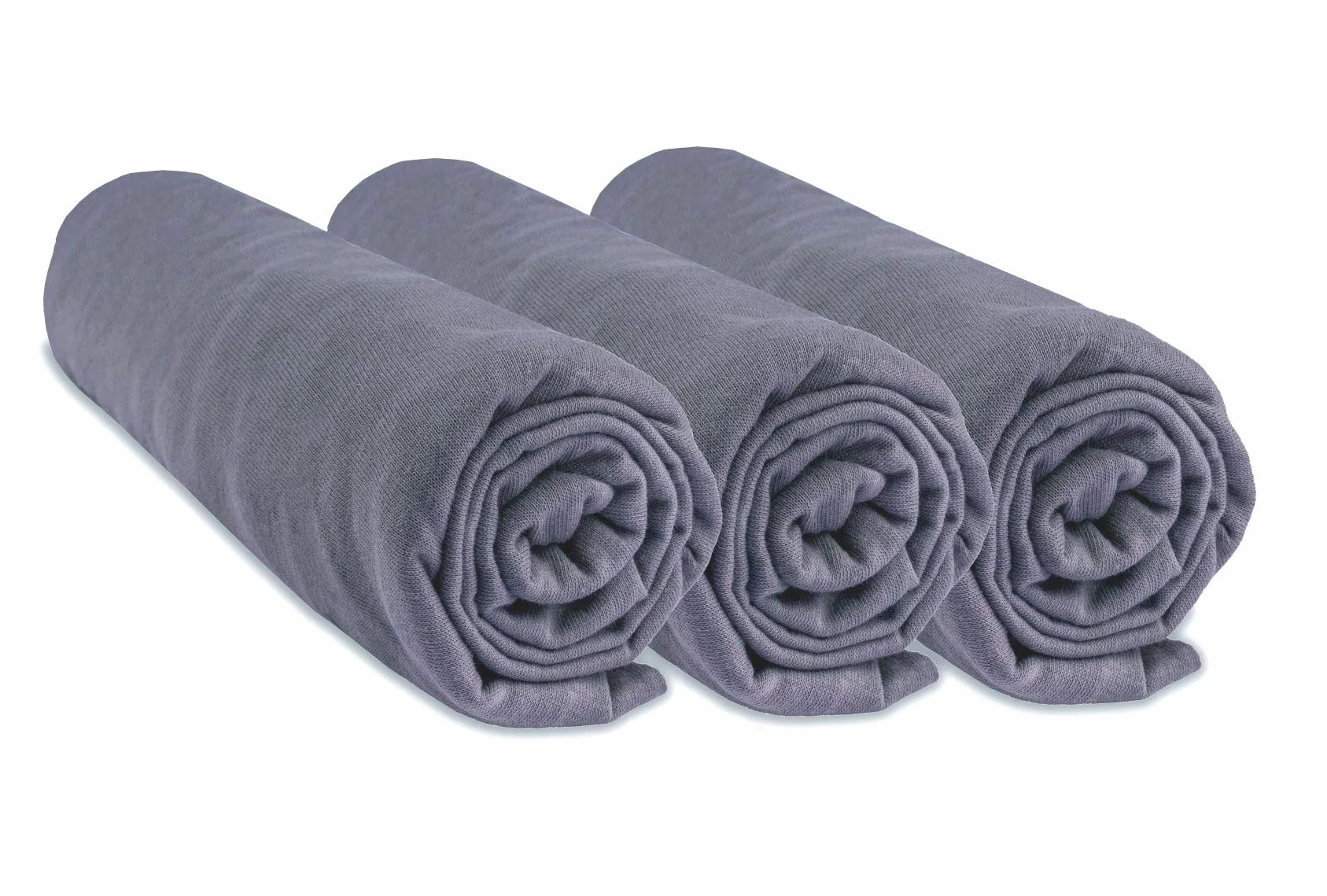 Set di 3 lenzuola, 70 x 160 cm, culla, 70 x 160 cm, 100% cotone, grigio | estensibile e traspirante, sonno sano, marchio Easy Dort | Marchio certificato Oeko-Tex | Qualità| Made in Europe