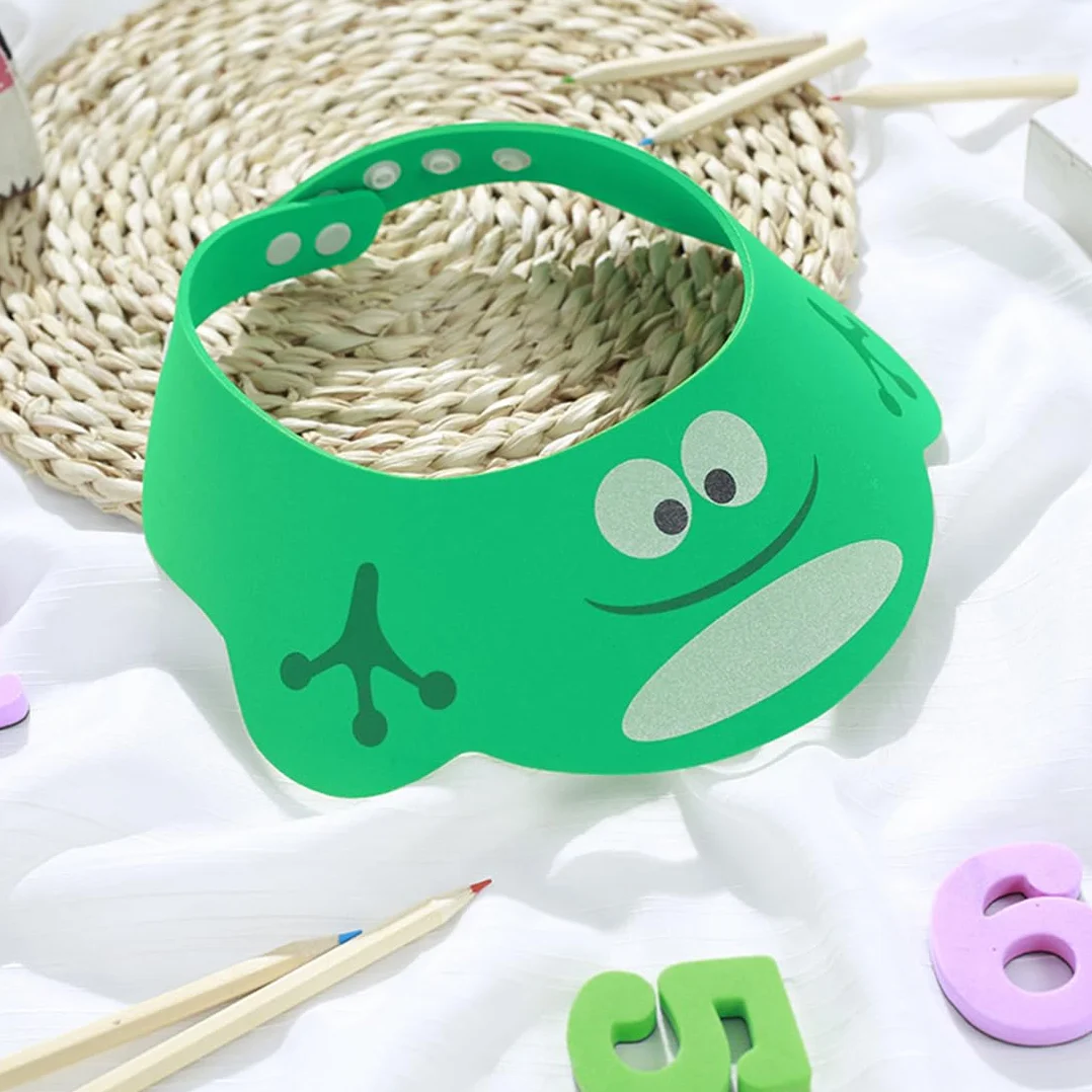 NJCXOLA Cuffie da Doccia per Bambini,2 PCS Doccia Cap per Bambino Sicurezza Regolabile Cappello Cuffia In Morbido Silicone Visiera Bimbi per Evitare che l'Acqua Scorra Agli Occhi e al Viso