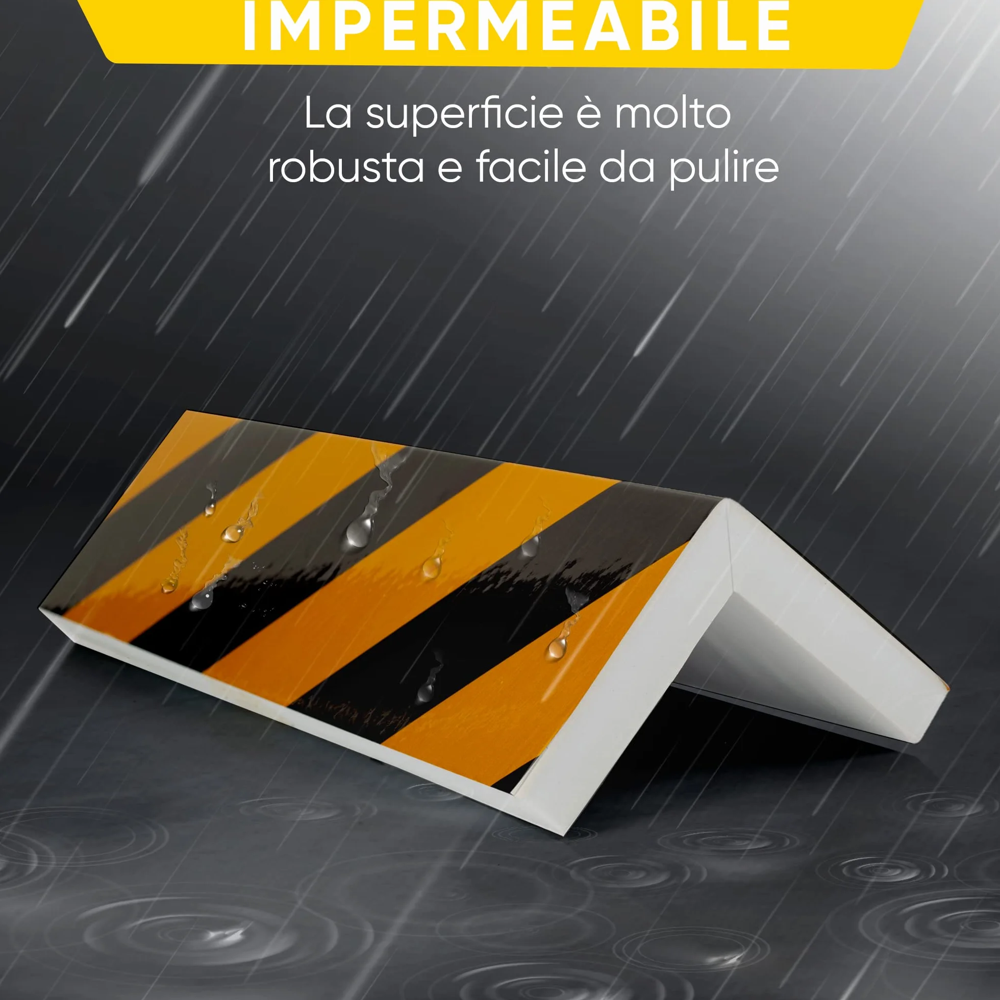 NURADA Paracolpi Garage. Protezione Portiere Auto. Pack 4. Paracolpi Portiere Auto. Paraspigoli Angolari. Angolari per Muro. Paraspigoli Gommapiuma. 40x20x2cm (Giallo riflettente)