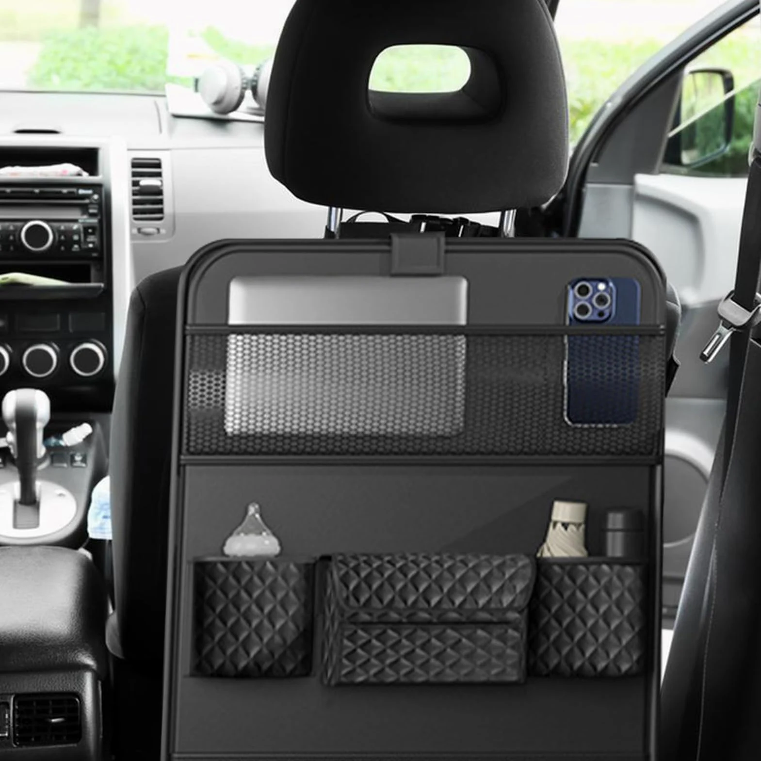 Organizzatore di auto sul sedile, organizzatore di stoccaggio posteriore | Porta del tavolo pieghevole, per il viaggio, sche