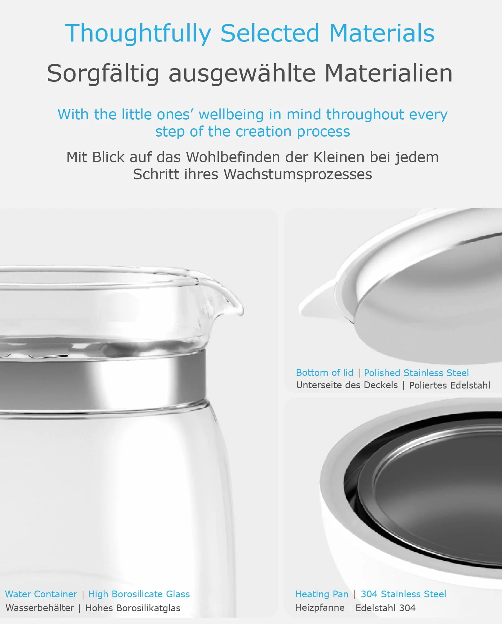Bollitore Baby Formula Prep, per biberon Adattatore (Luce notturna)