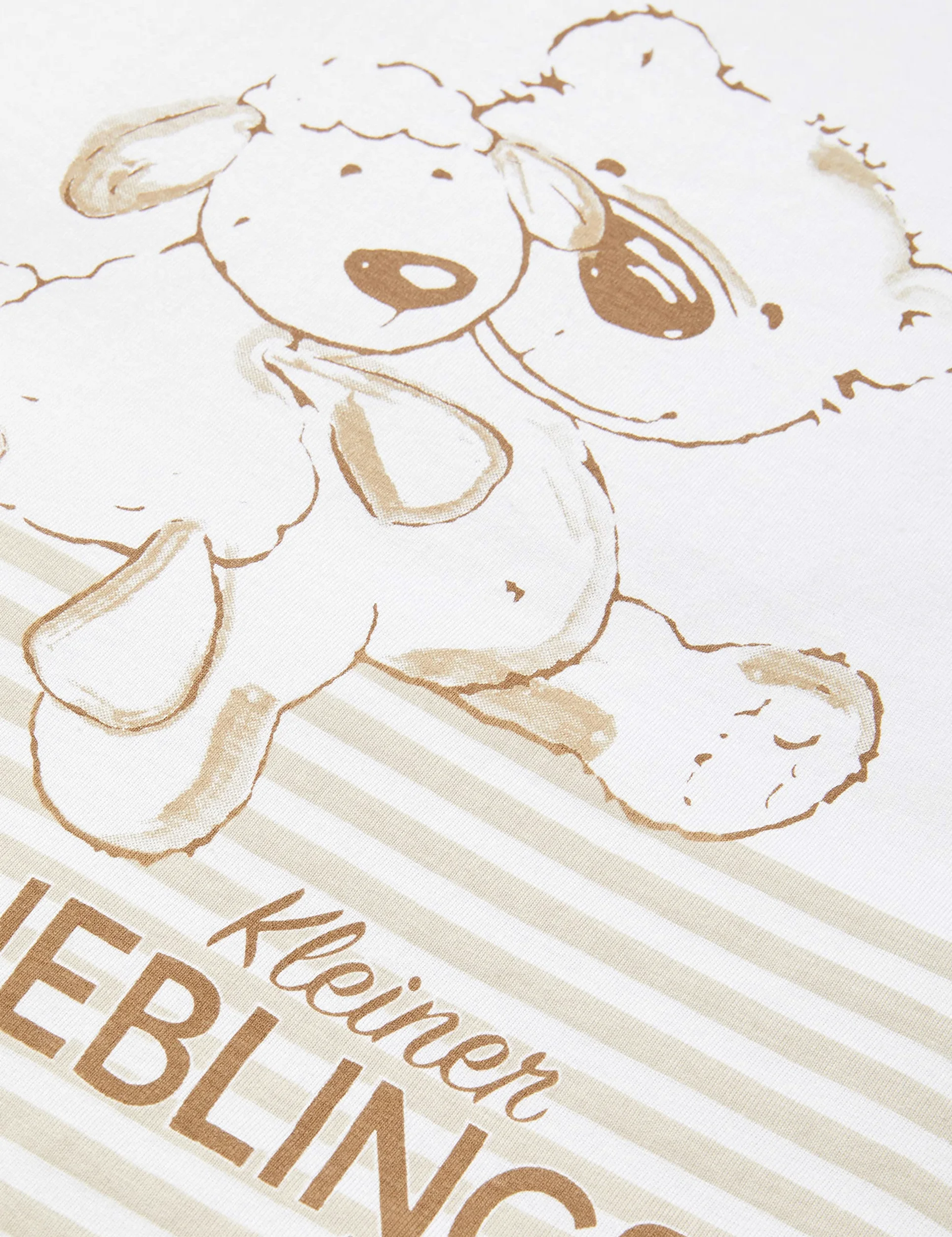 Herding BABY BEST Sacco Nanna per Neonati, Kleiner Lieblingsmensch, 70 cm, Cerniera laterale e bottoni automatici, Bianco