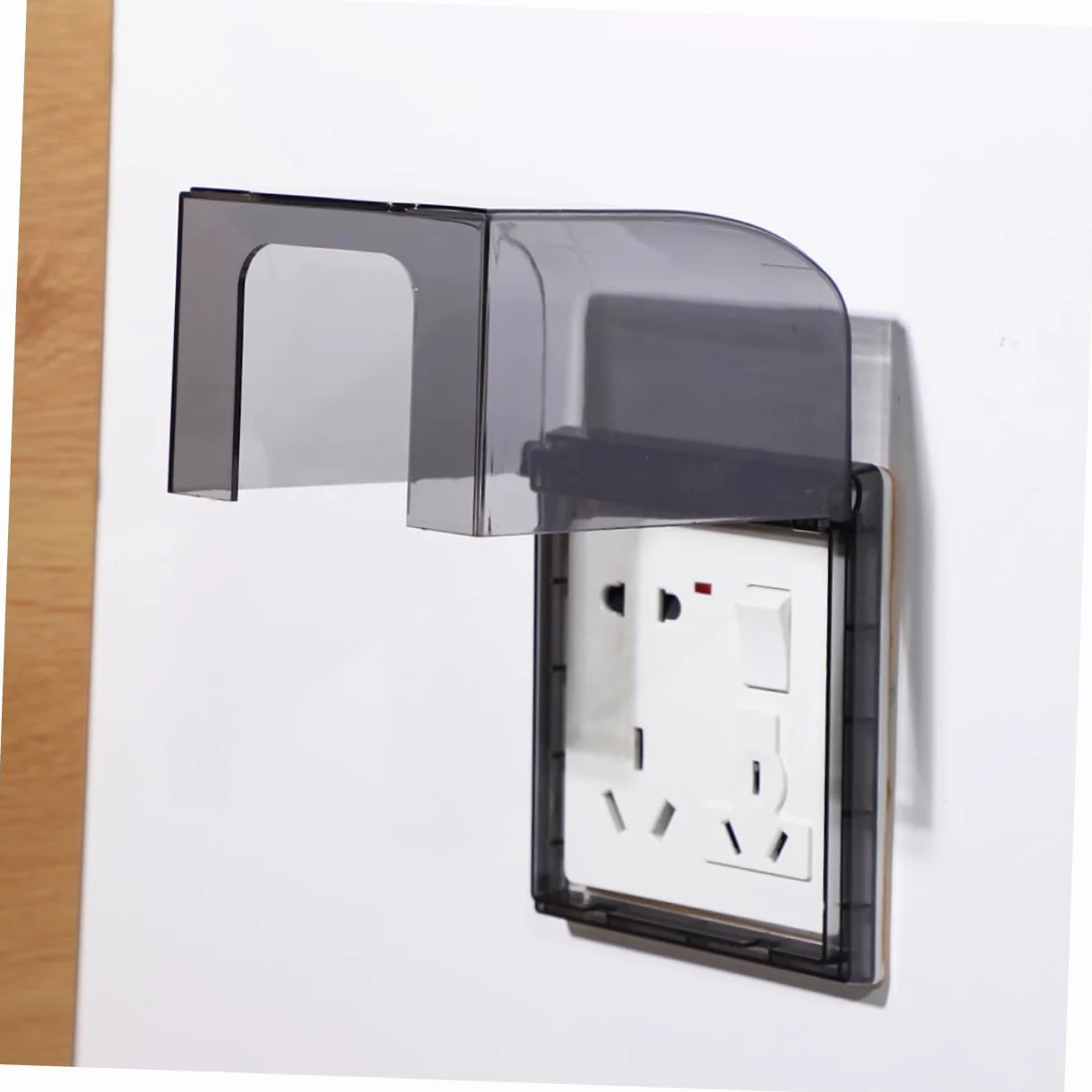 EXCEART 4 Set Coperchi Per Elettrica Impermeabili Da Protezione Per Outlet Da Bagno Copertura Autoaderente Per Elettrica Design Elegante E Pratico Facile Da Installare E Usare 2 Pezzi*4