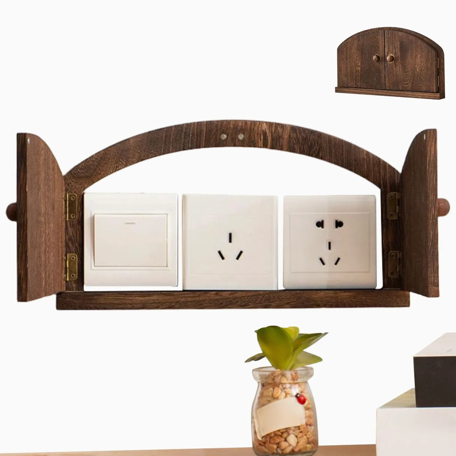Coperture per prese a muro, decorazione rustica a prova di bambino, copertura per presa a muro, per camera da , soggiorno, bagno, asilo, appartamento, dormitorio, ufficio, scuola, bambini