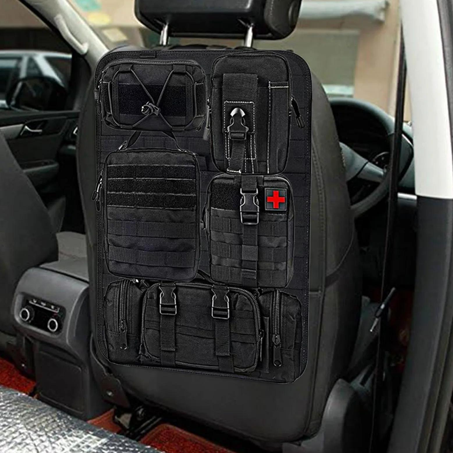 Organizzatore del sedile posteriore 'auto, organizzatori di sedili | Tasche multi-storage in nylon 600D, da viaggio con cinturi