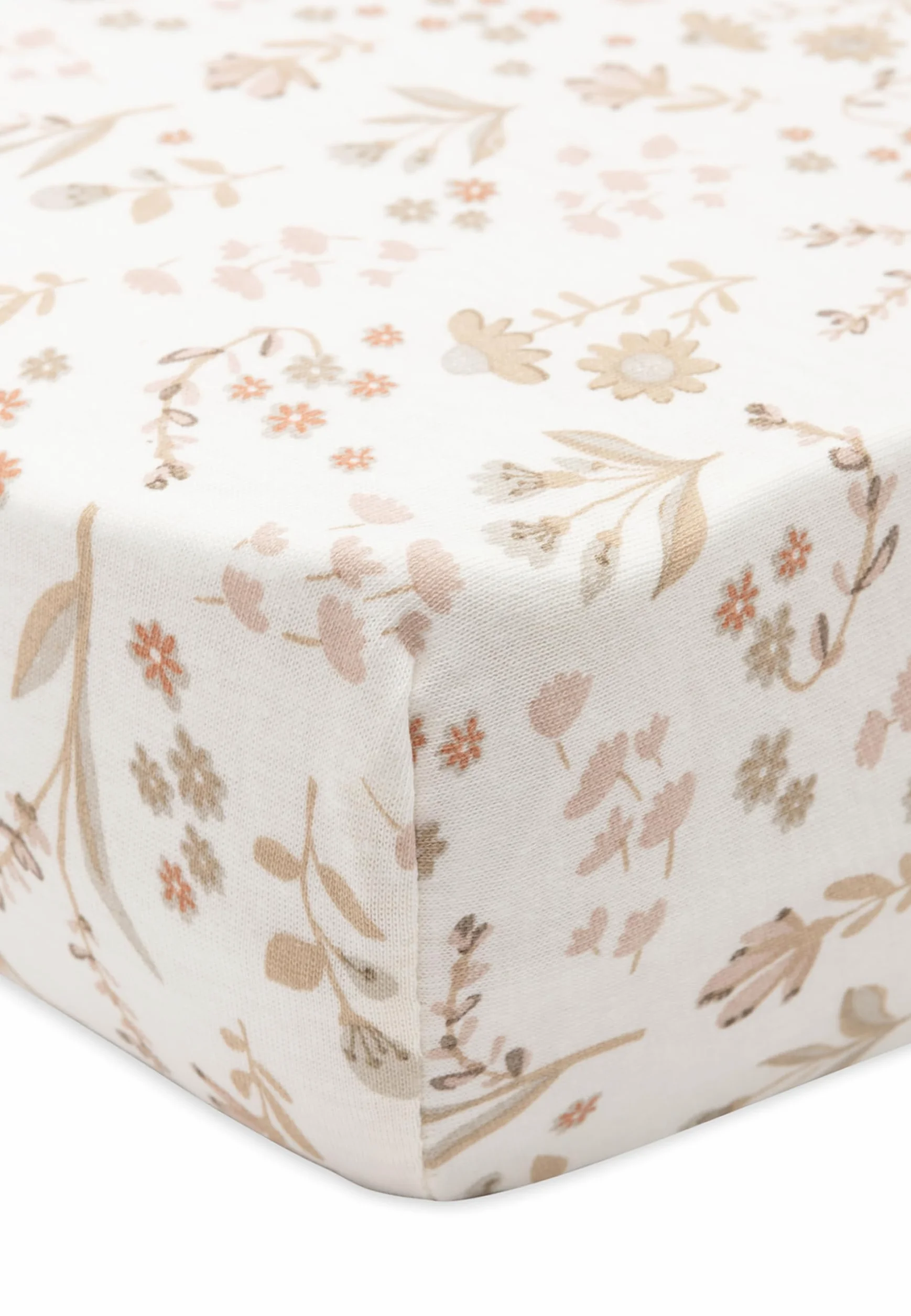 Jollein Lenzuolo con angoli elasticizzati in jersey, per culle, Bloomy, 40 x 50 x 80 x 90 cm, 100% cotone, certificato Oeko-TEX