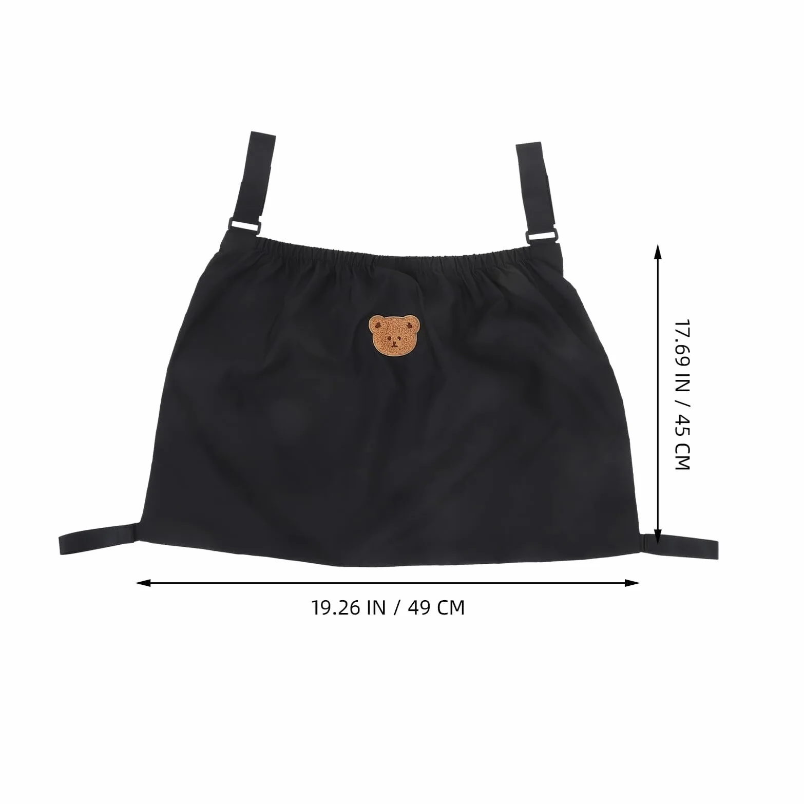 KOMBIUDA per passeggino cesti appesi sacca passeggino per pannolini organizer stoccaggio nylon Nero
