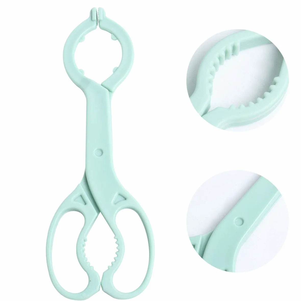 Ecceart, pinza per biberon, in silicone, antiscivolo, per allattamento, per biberon, colore: verde chiaro