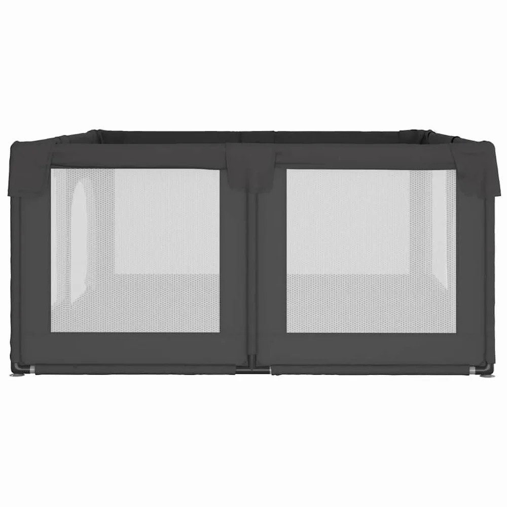 vidaXL Box per Bambini con 2 Porte Grigio Scuro Tessuto Oxford