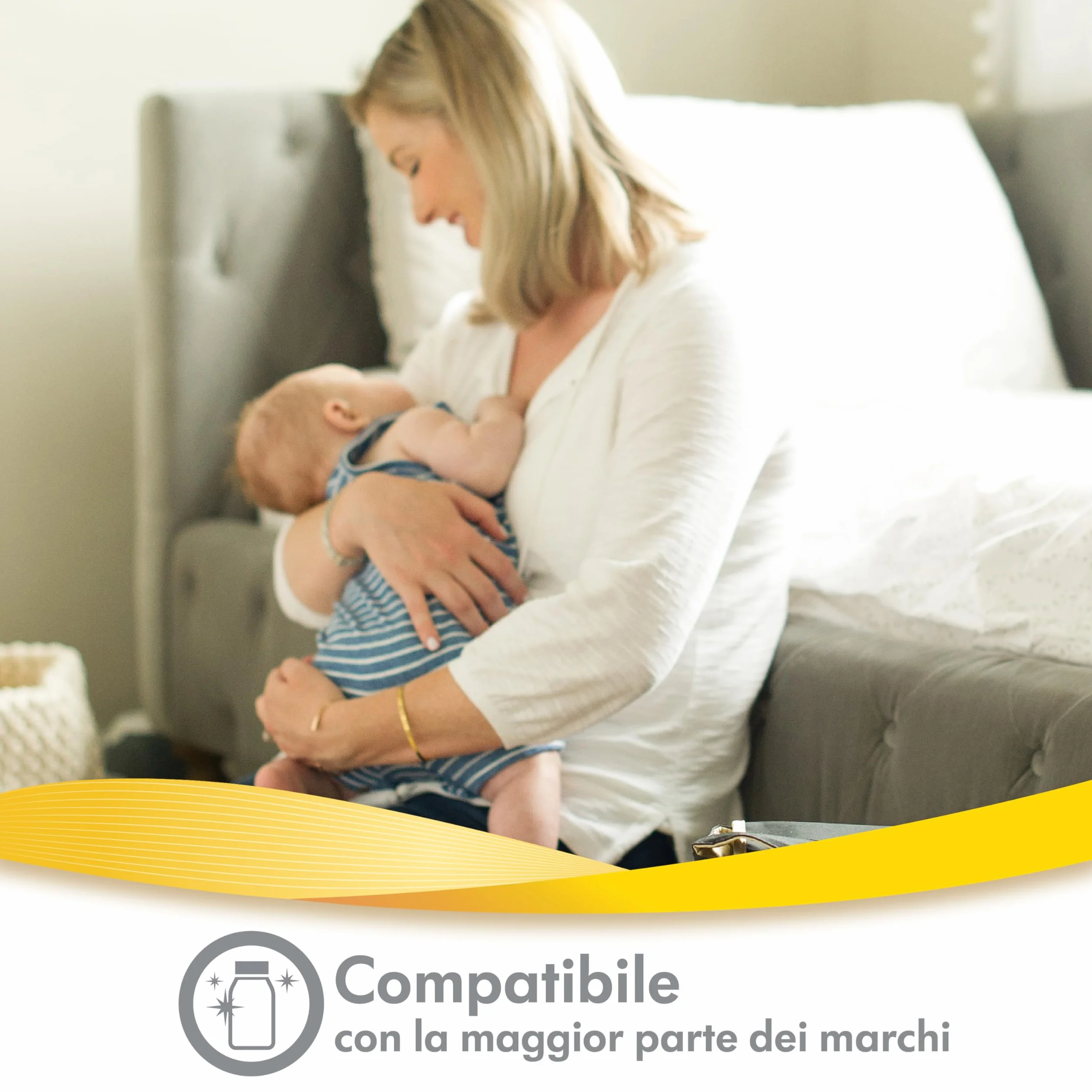 Medela Sacche per microonde Quick Clean | Sacche per sterilizzazione in microonde per bottiglie, tiralatte e componenti | Elimina il 99,9 di batteri e germi comuni, 5 sacche