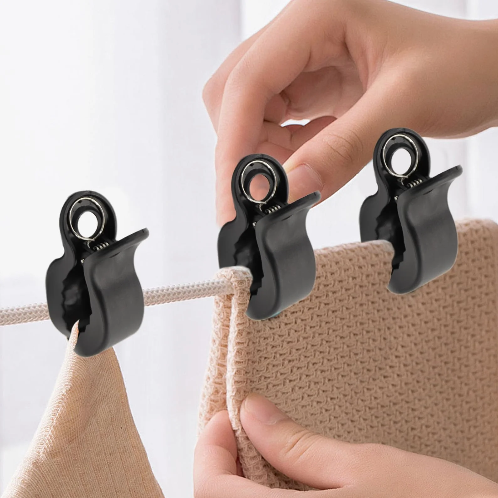 4 mollette per passeggino, clip per il fissaggio di giocattoli, clip per passeggino per ovetto, fissaggio di coperte, accessori per passeggini, sedie a sdraio