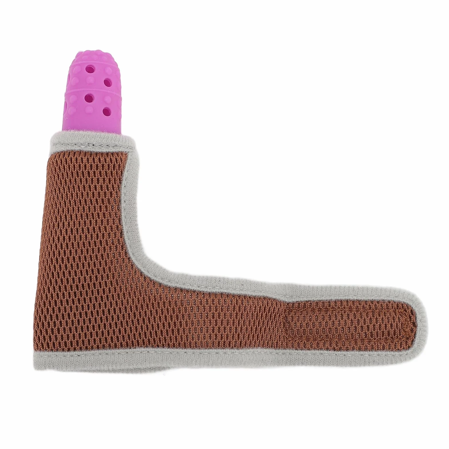 Dispositivo Per Succhiare il Pollice Per Bambini, Protezione Per le Dita in Silicone, Rete Traspirante, Trattamento Per Succhiare il Pollice Regolabile, 7M10Y, Blu, Con (PURPLE)