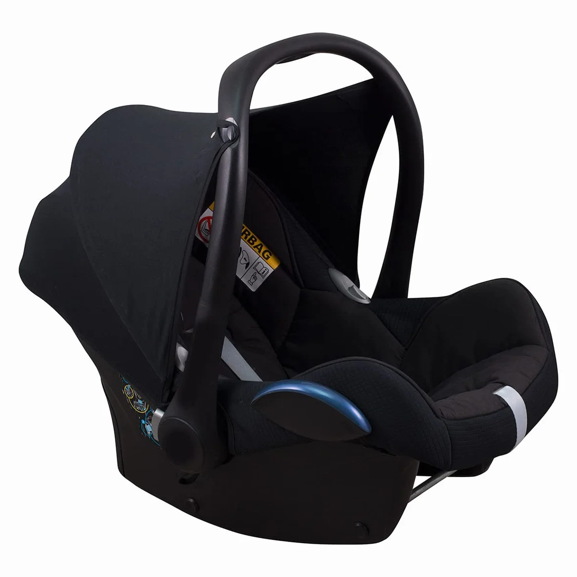 JYOKO KIDS Cappuccio Compatibile con Maxi Cosi Cabriofix, Capottina Seggiolino Auto, Black Series