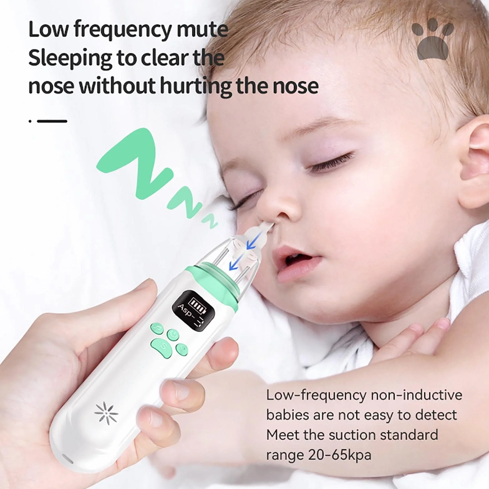 ELLENNE ASPIRATORE NASALE ELETTRICO RICARICABILE USB PER BAMBINI/NEONATI | ASPIRATORE NASALE ELETTRICO RICARICABILE CON USB PER BAMBINI E NEONATI ANTIMUCO