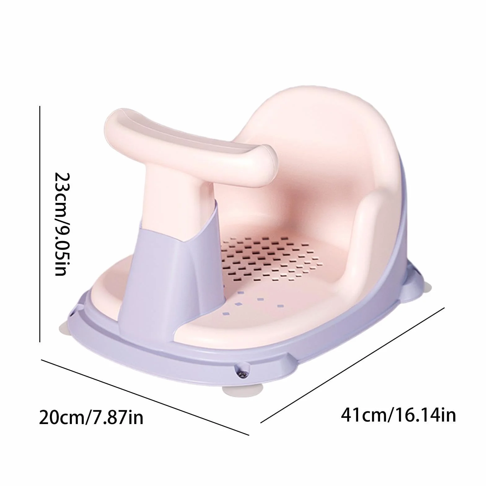 Sedile Per Doccia Con Ventose - Seggiolone Vasca Da Bagno 6 A 18, Supporto Il Dei Bambini | Ausilio Sit-Up Antiscivolo Vasche Schienale Alto Sicuro L'igiene Del Gioco Infantile