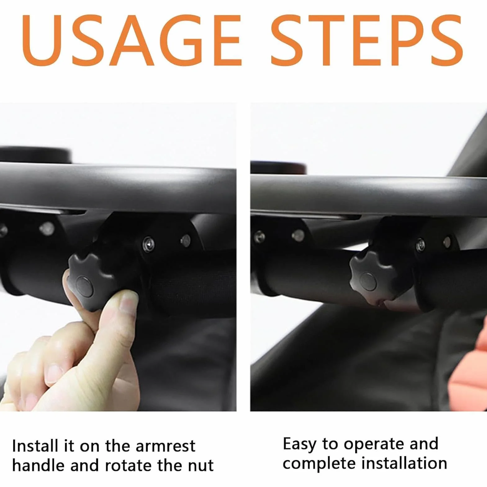 Vassoio per passeggino – vassoio per snack, supporto regolabile per telefono, stabile, funzione aggiornata, accessorio da viaggio, comodo organizer
