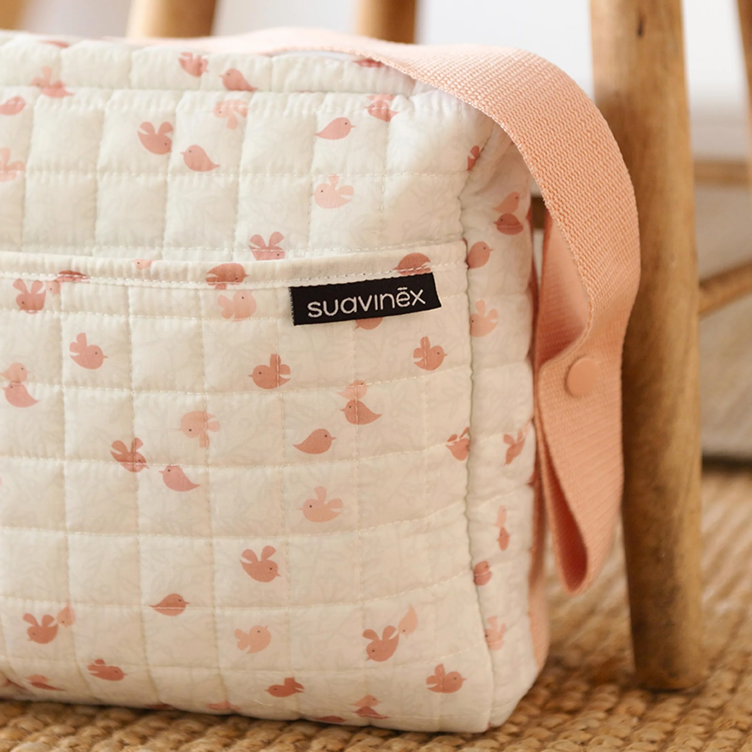 BOLSO COSMÉTICA BEBÉ CORAL LOTE 6 pz