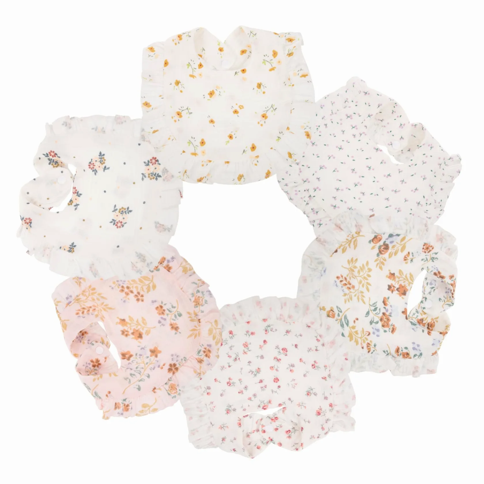 Abaodam 6pezzi Bavaglini Per Bavaglini Assorbenti e Reversibili Per Svezzamento e Teething Design Impermeabili Per