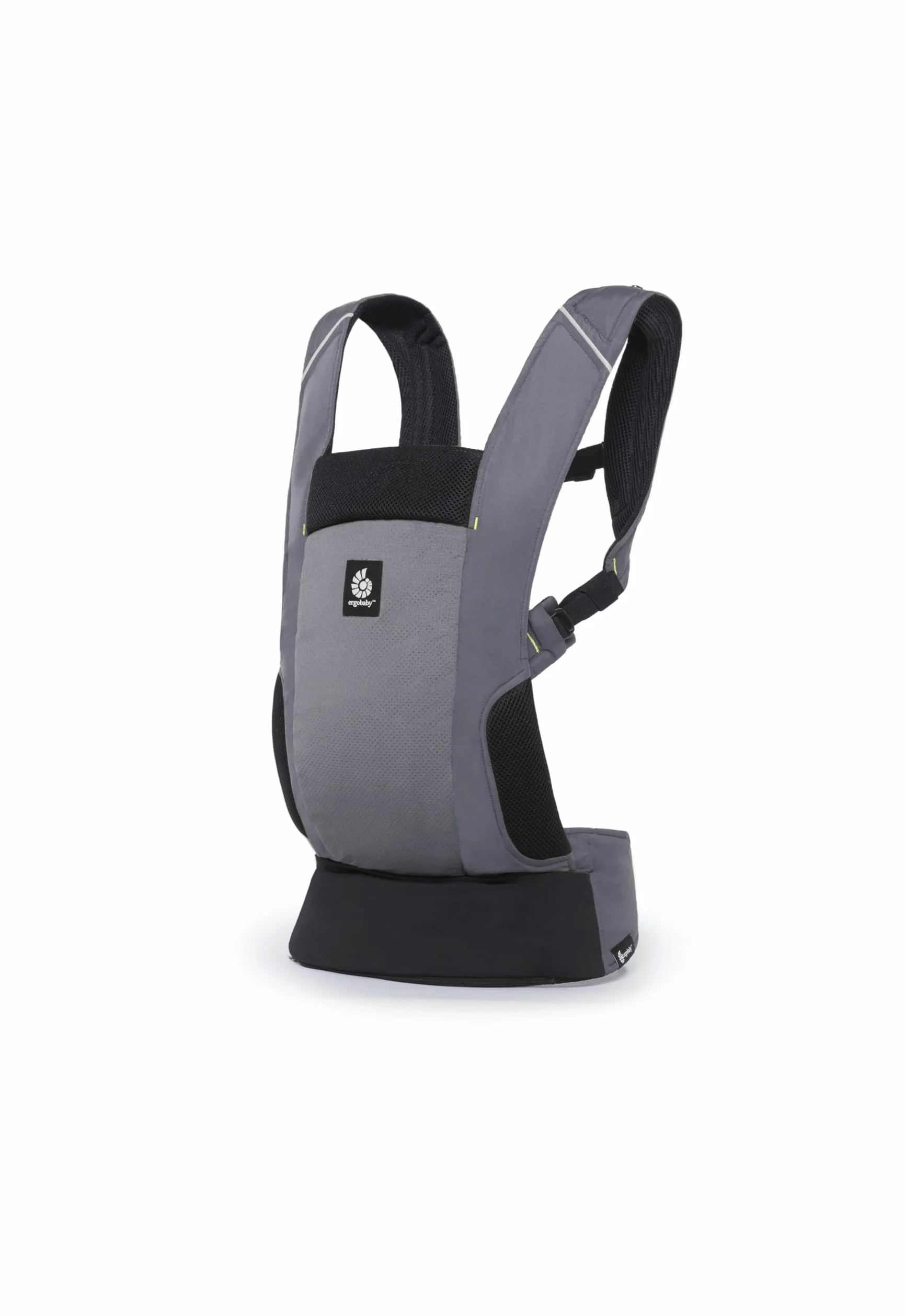 Ergobaby Marsupio da viaggio, per neonati e bambini (5,4-15,9 kg), 2 posizioni, marsupio posteriore, marsupio per neonati, grigio grafite