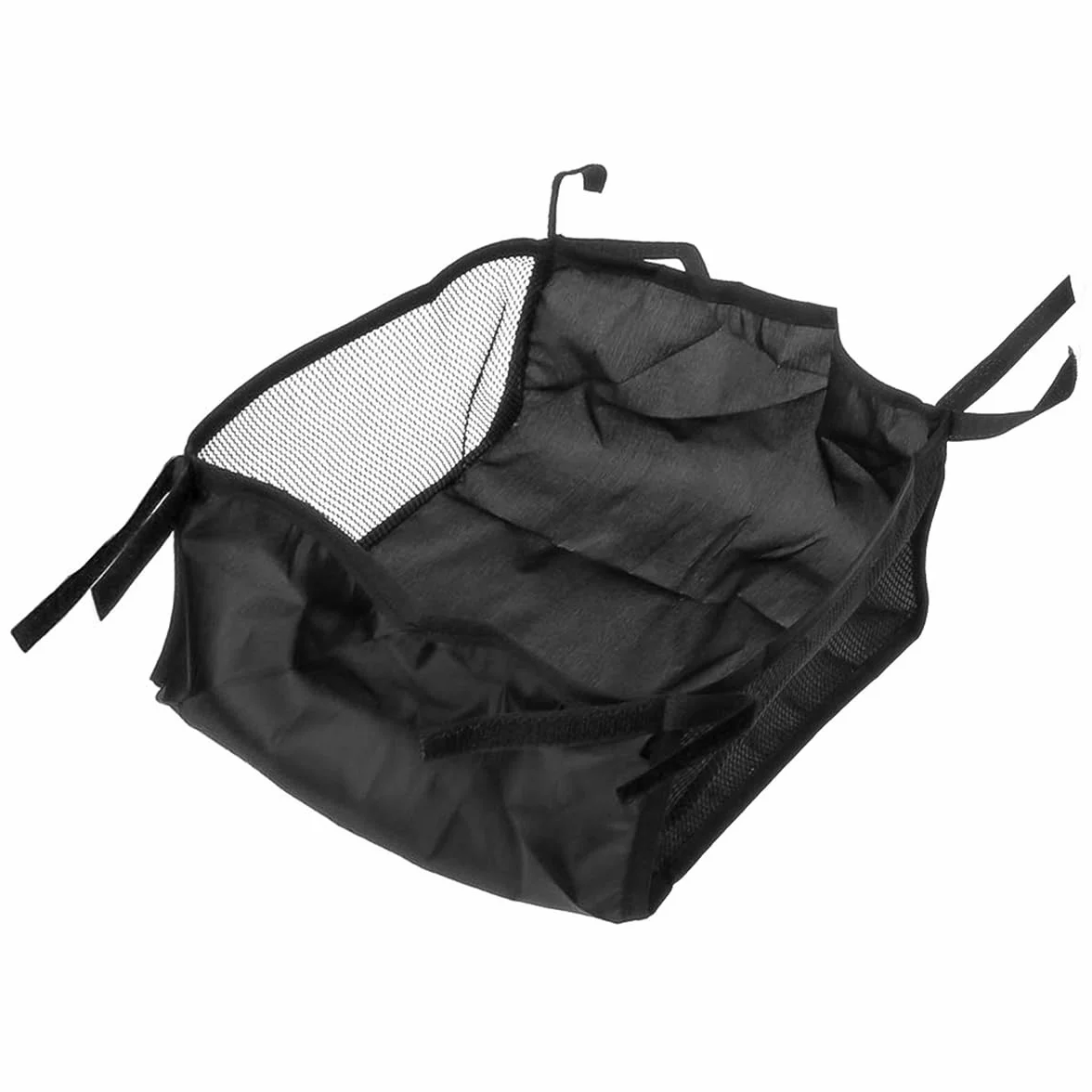 Cesto per Carrozzina, Borsa portaoggetti per Carrozzina, Borsa portaoggetti per Passeggino (30x30x10cm Nero)